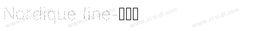 Nordique line字体转换